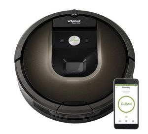 Best Lightweight Vacuum Cleaner for Seniors and Elderly People - iRobot Roomba 980 Robot Vacuum with Wi-Fi Connectivity
