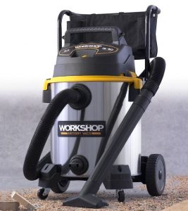 WORKSHOP WS1600SS 16 Gallon 6.5 Peak HP Wet Dry Vacuum Cleaner - Best Vacuum for Large Household