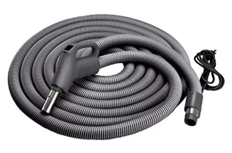 Broan-NuTone CH515 Current-Carrying Crush-Proof Central Vacuum Hose with Swivel Handle - Best Replacement Hose for Central Vacuum Systems