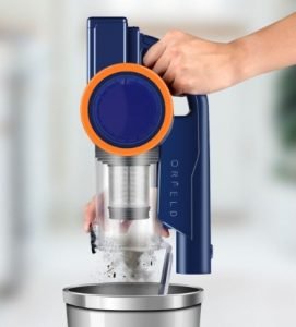 ORFELD 18000Pa 4 in 1 Cordless Stick Vacuum Review - ORFELD EV679 Cordless Stick Vacuum 18kPa - Dust cup