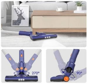 ORFELD EV679 Cordless Stick Vacuum Review - Flexible LED Electric Brush