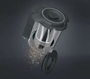 Miele TriFlex HX1 Stick Vacuum Review - Dustcup