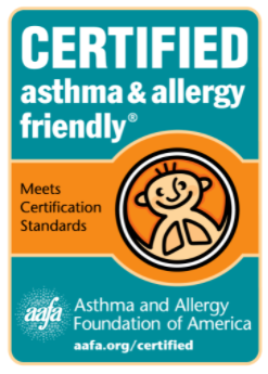 AAFA seal - Asthma and Allergy Foundation of America certification - Home cleaning and maintenance tips to reduce allergies - Home cleaning tips to reduce asthma and allergies